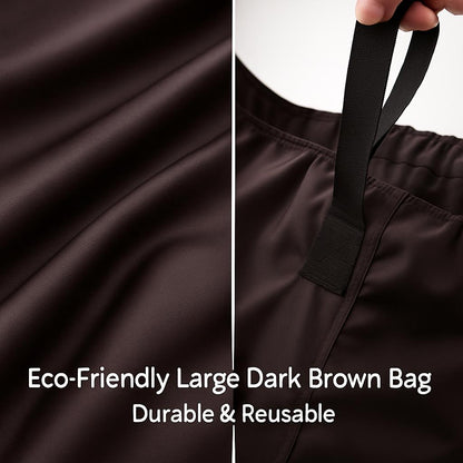 Eco-Friendly Large Dark Brown Laundry Bag - Durable & Reusable