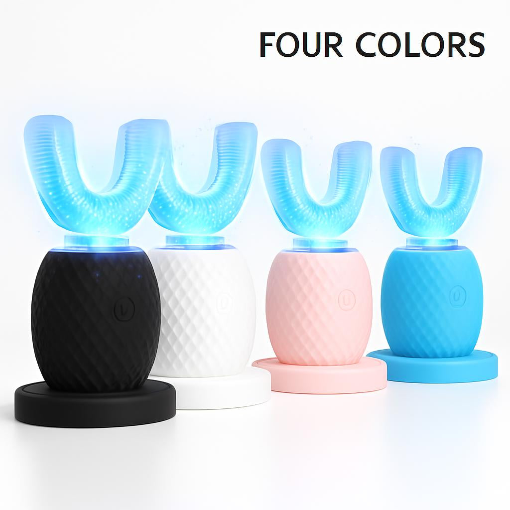 Smart USB Rechargeable U-Shaped Electric Toothbrush for Whole-Mouth Cleaning