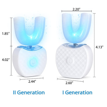 Smart USB Rechargeable U-Shaped Electric Toothbrush for Whole-Mouth Cleaning