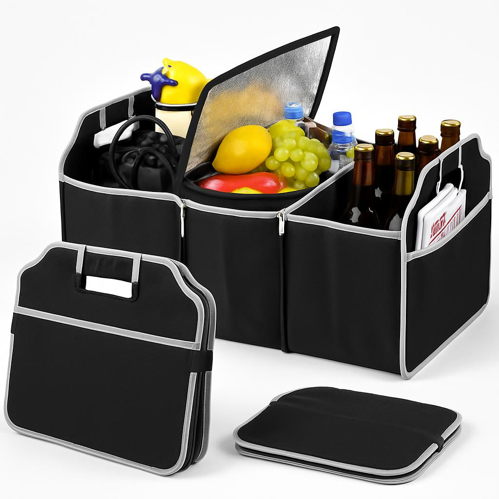 Eco-Friendly Car Trunk Organizer with Multiple Compartments