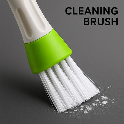 Eco-Friendly Dual-Ended Cleaning Brush & Microfiber Duster