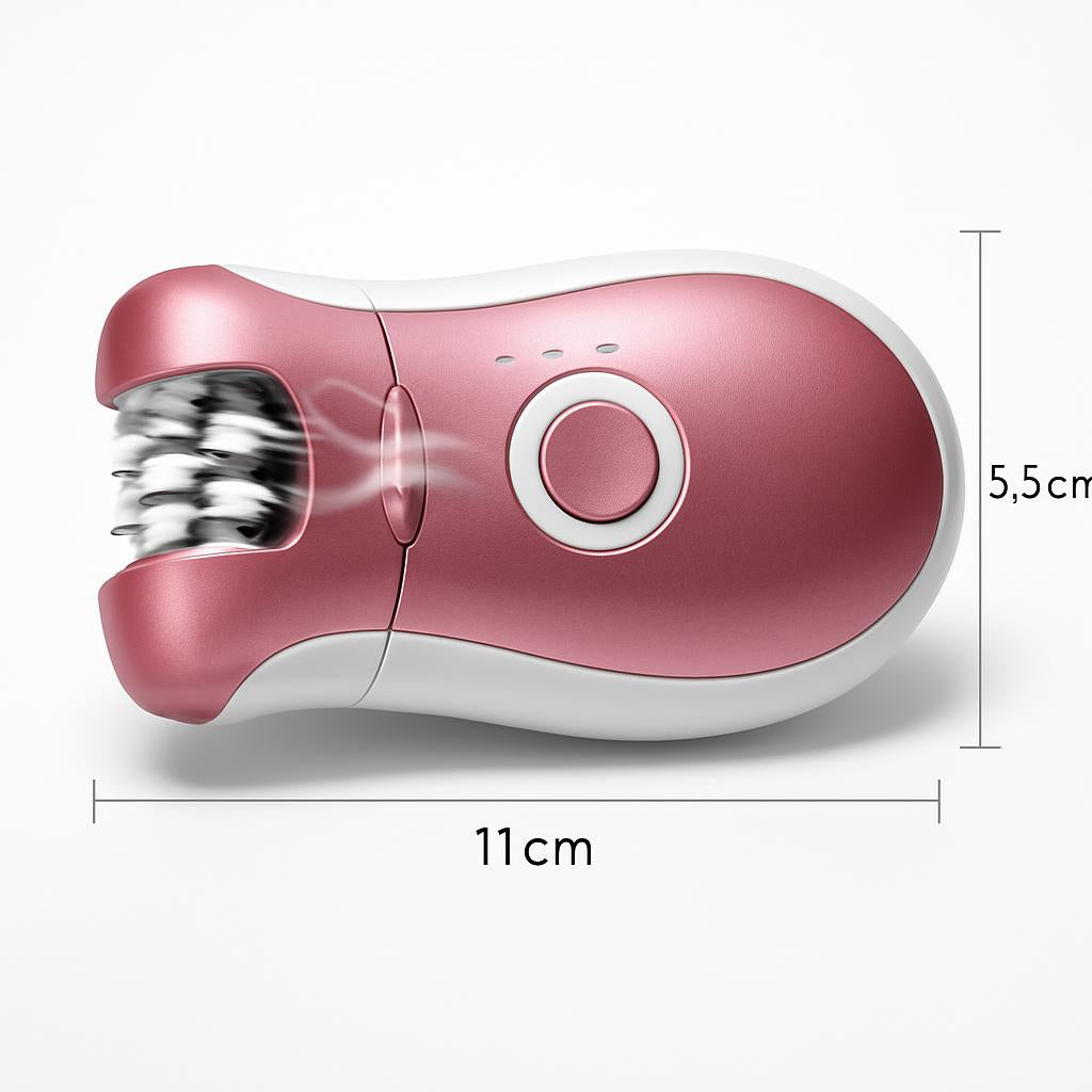 Eco-Friendly Rechargeable Electric Shaver for Women - Pink & White
