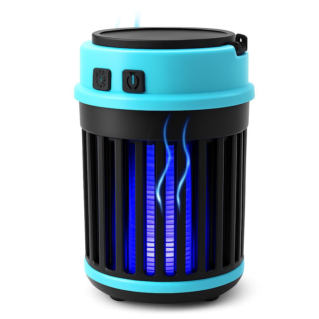 Portable Eco-Friendly Mosquito Trap in Blue and Black