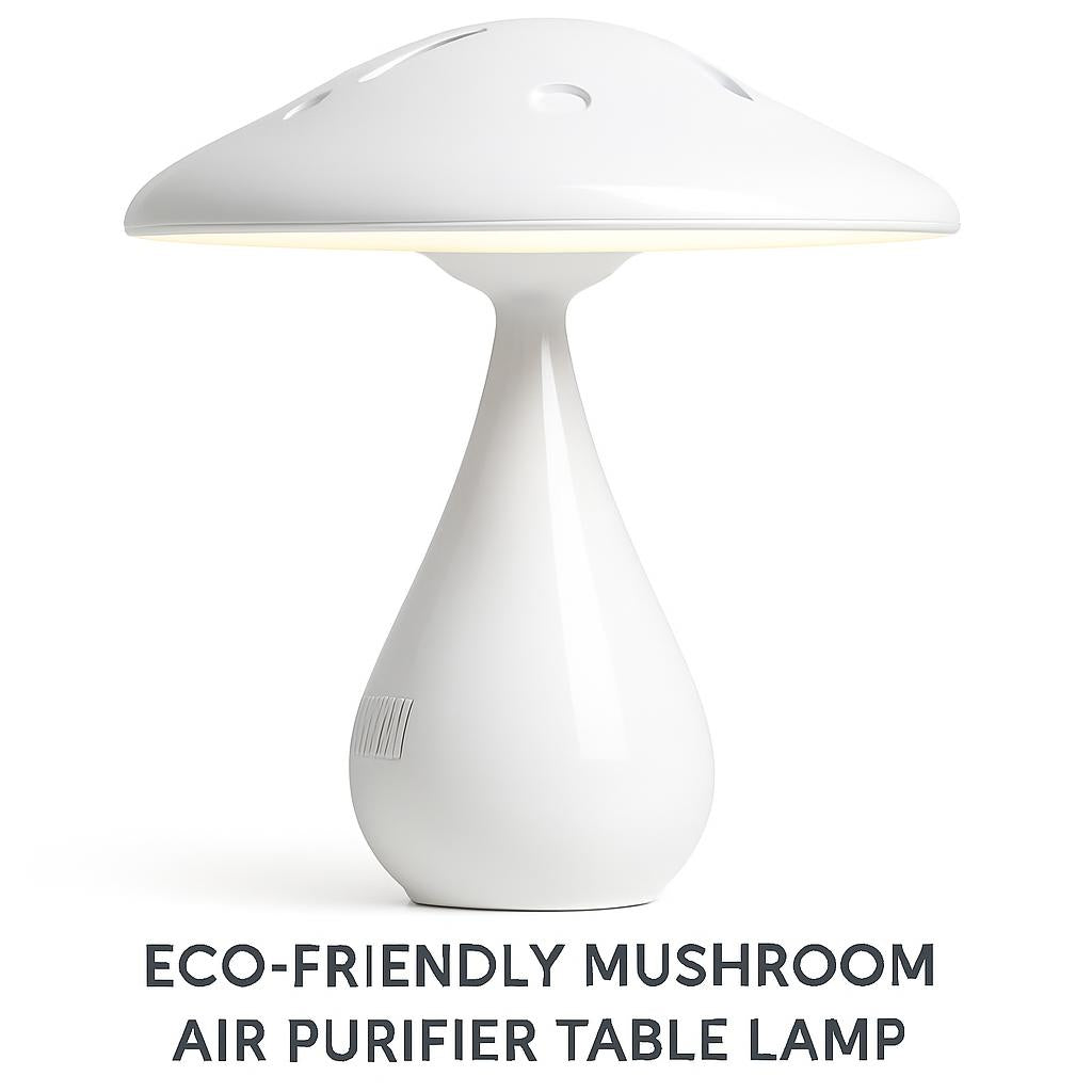 Eco-Friendly Mushroom Air Purifier Table Lamp