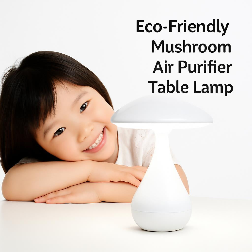 Eco-Friendly Mushroom Air Purifier Table Lamp