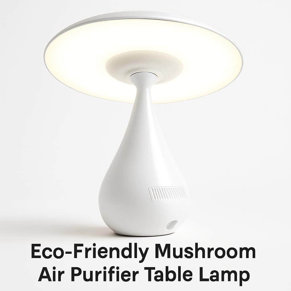 Eco-Friendly Mushroom Air Purifier Table Lamp