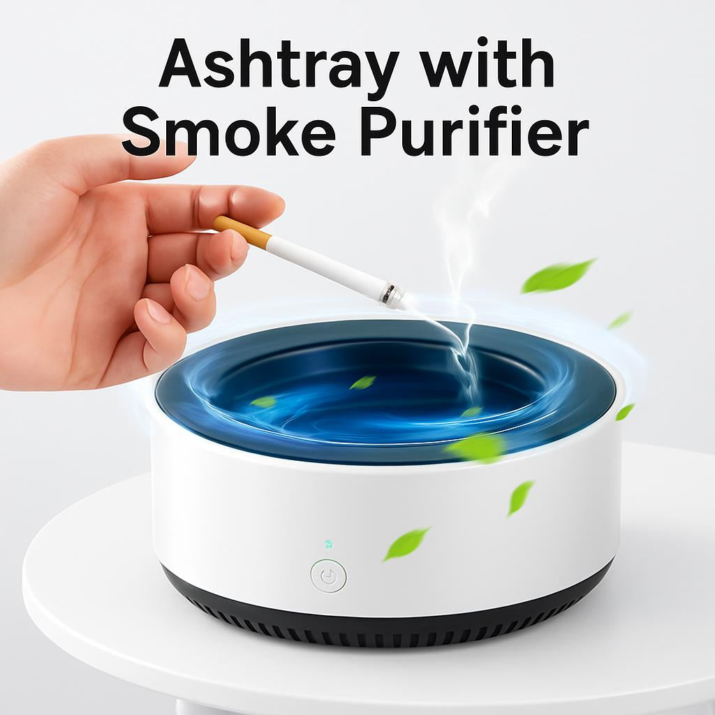Smart Ashtray & Air Purifier for Smoke-Free Spaces