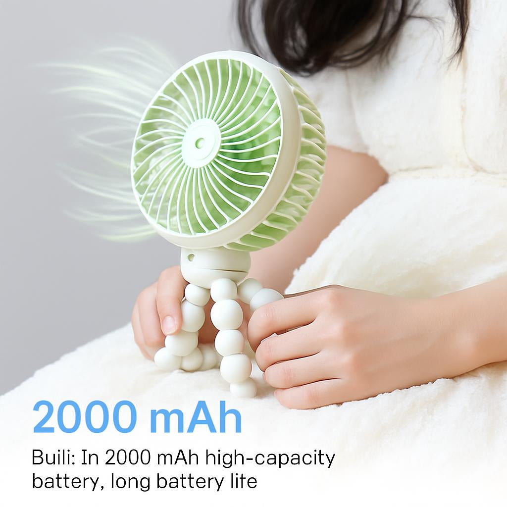 Portable Mini USB Charging Fan - Handheld & Stroller Friendly