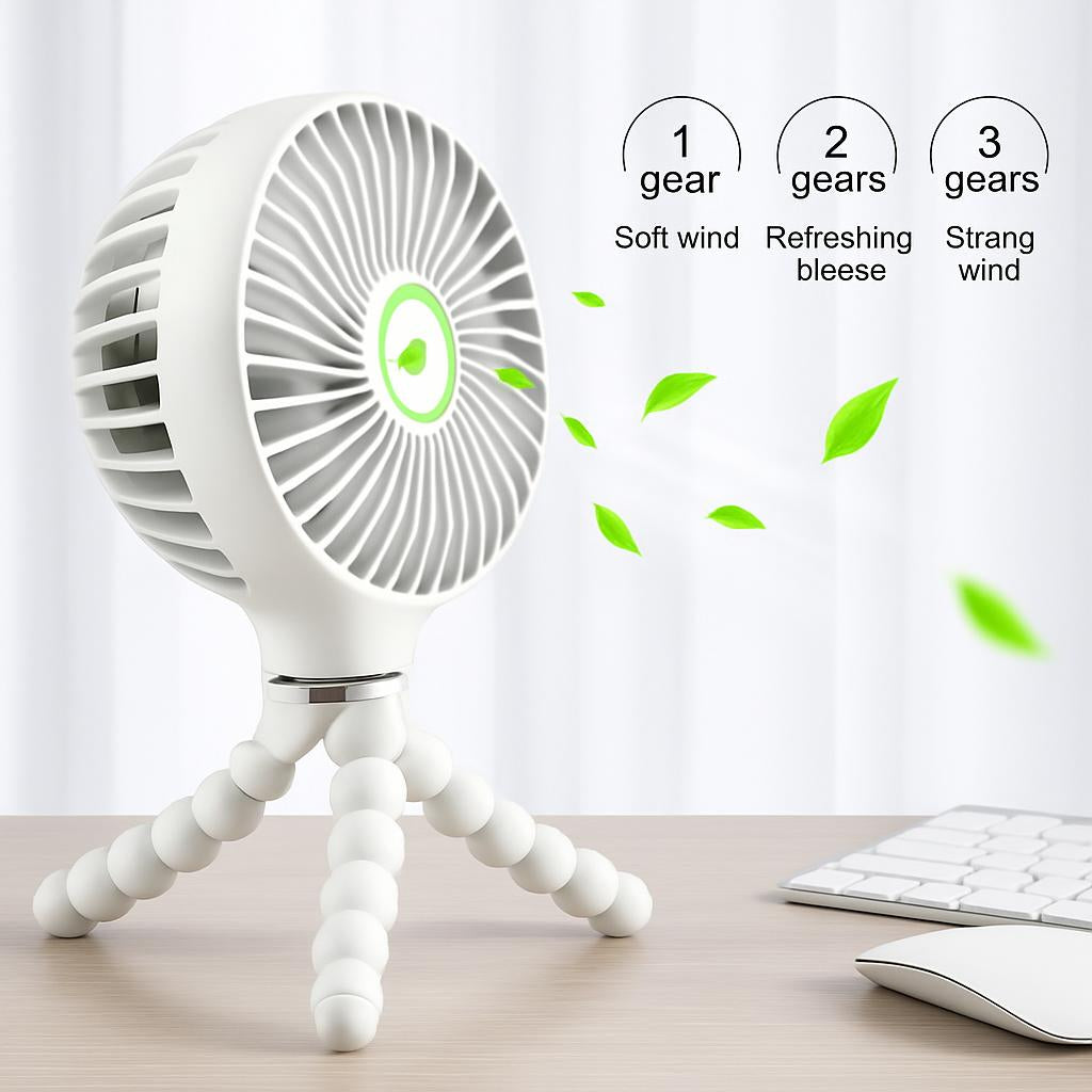 Portable Mini USB Charging Fan - Handheld & Stroller Friendly