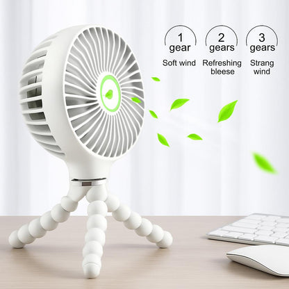 Portable Mini USB Charging Fan - Handheld & Stroller Friendly