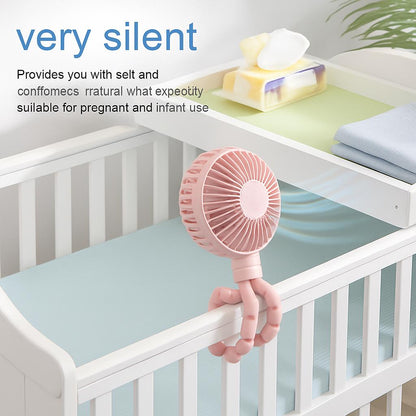 Portable Mini USB Charging Fan - Handheld & Stroller Friendly