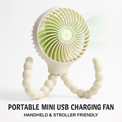 Portable Mini USB Charging Fan - Handheld & Stroller Friendly
