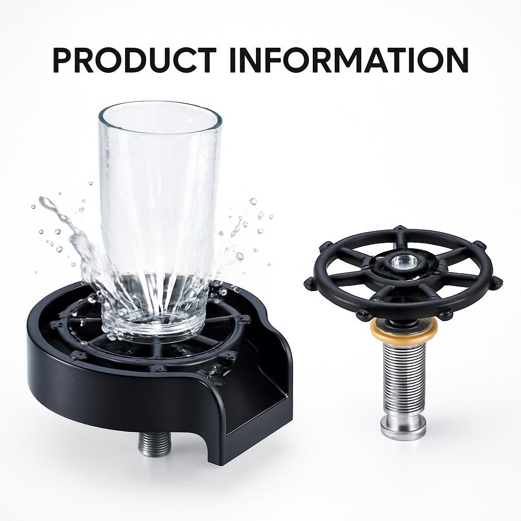 Eco-Friendly Quick Cup Washer with Water-Saving Spray