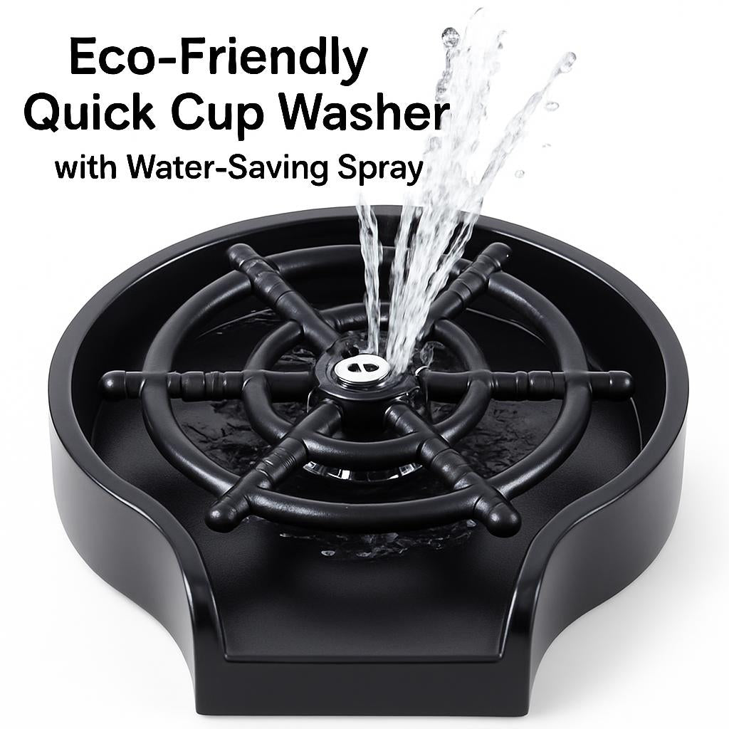Eco-Friendly Quick Cup Washer with Water-Saving Spray