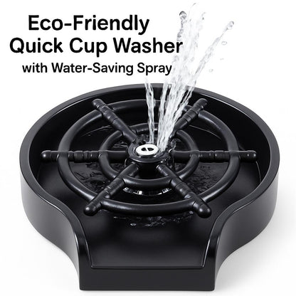 Eco-Friendly Quick Cup Washer with Water-Saving Spray