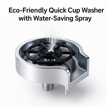 Eco-Friendly Quick Cup Washer with Water-Saving Spray