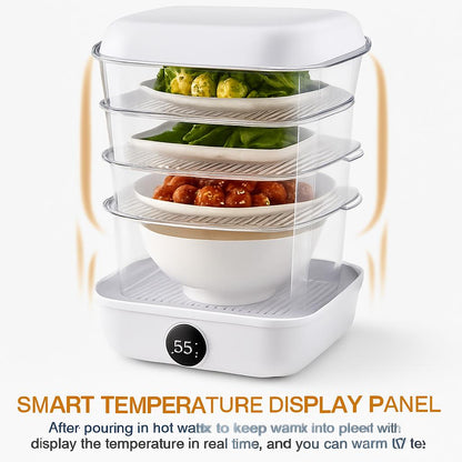 Smart Eco-Friendly Food Steamer with Reusable Trays