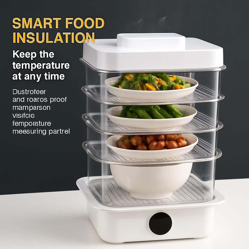 Eco-Friendly Multi-Layer Food Steamer & Storage Cover