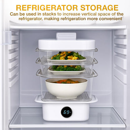 Eco-Friendly Multi-Layer Food Steamer & Storage Cover