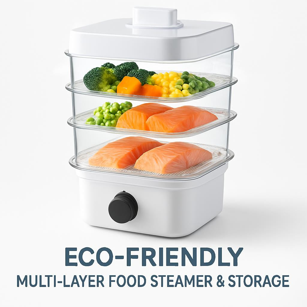 Eco-Friendly Multi-Layer Food Steamer & Storage Cover