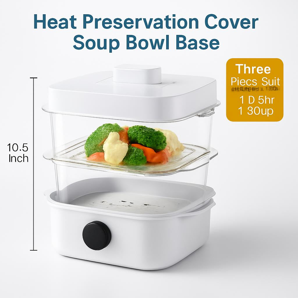 Eco-Friendly Multi-Layer Food Steamer & Storage Cover