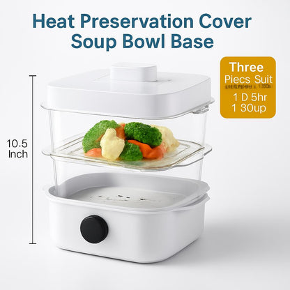 Eco-Friendly Multi-Layer Food Steamer & Storage Cover