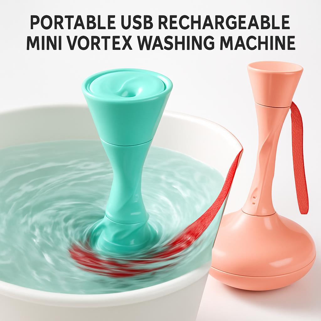 Portable USB Rechargeable Mini Vortex Washing Machine