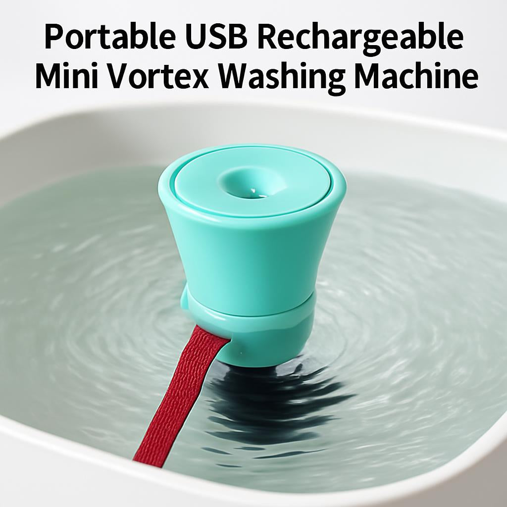 Portable USB Rechargeable Mini Vortex Washing Machine