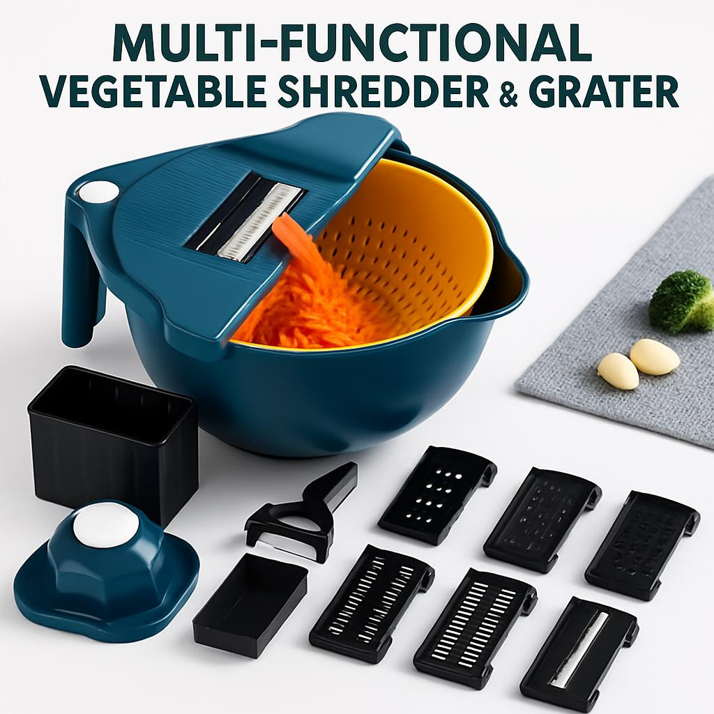 Eco-Friendly Multi-Functional Vegetable Shredder & Grater