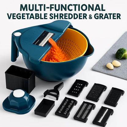 Eco-Friendly Multi-Functional Vegetable Shredder & Grater
