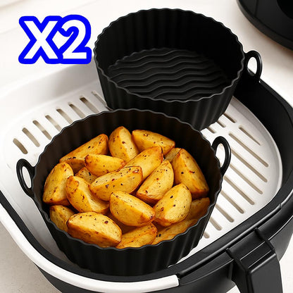 Eco-Friendly Silicone Baking Tray for Air Fryers - Reusable & Durable