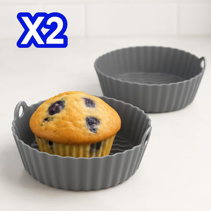 Eco-Friendly Silicone Baking Tray for Air Fryers - Reusable & Durable