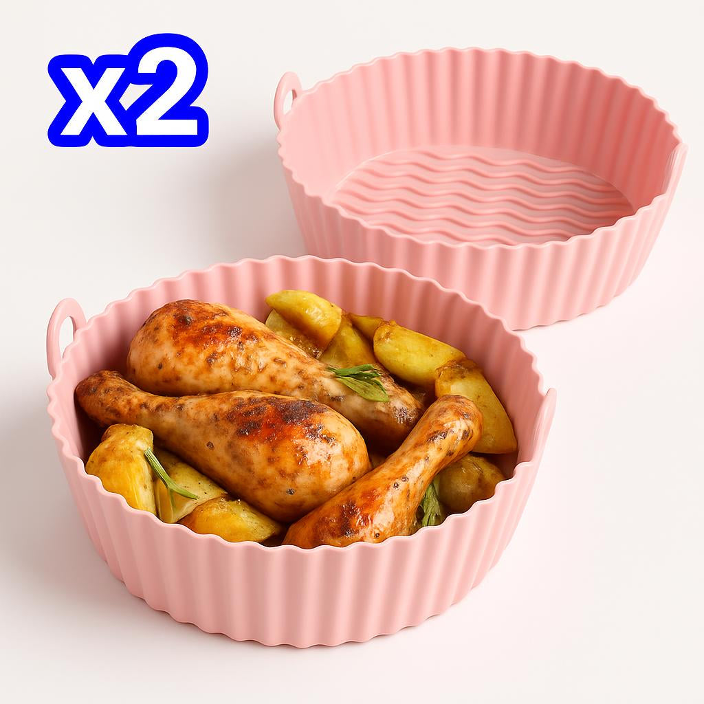 Eco-Friendly Silicone Baking Tray for Air Fryers - Reusable & Durable