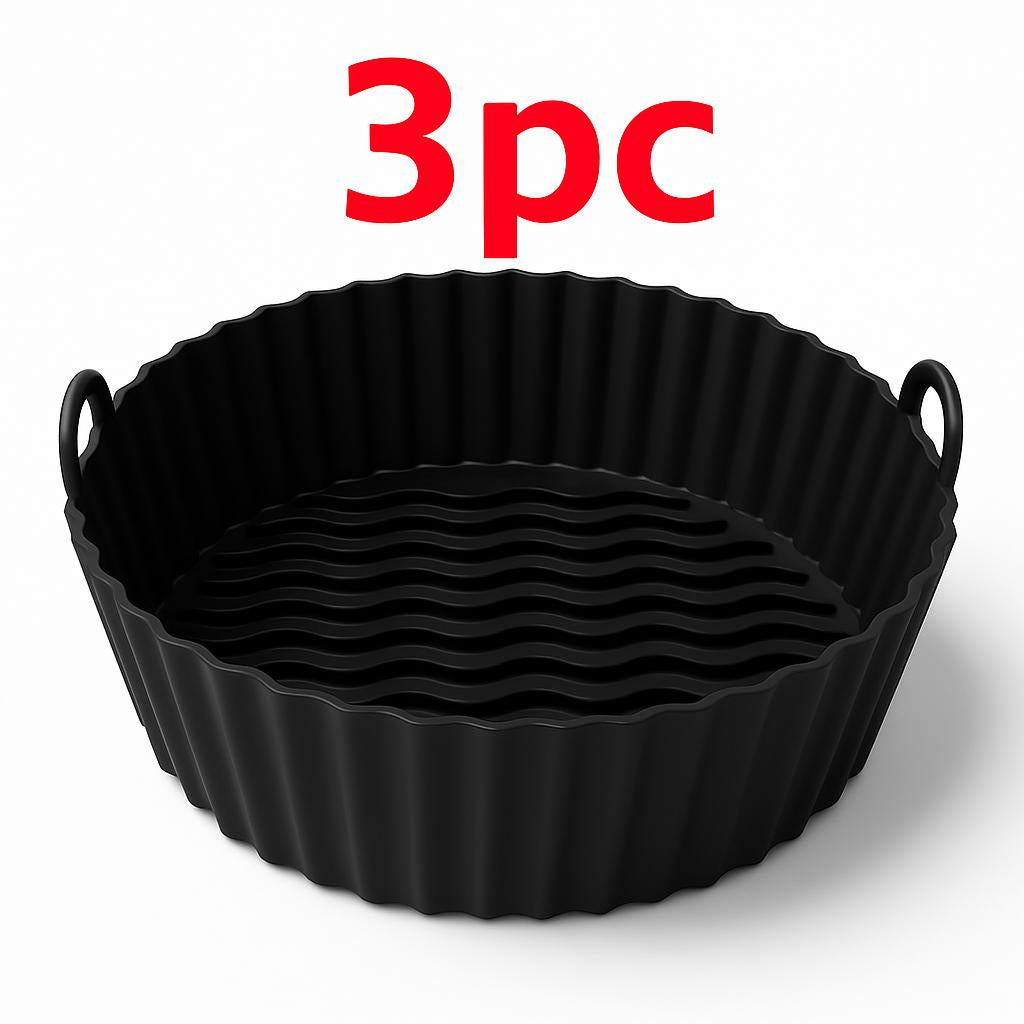 Eco-Friendly Silicone Baking Tray for Air Fryers - Reusable & Durable