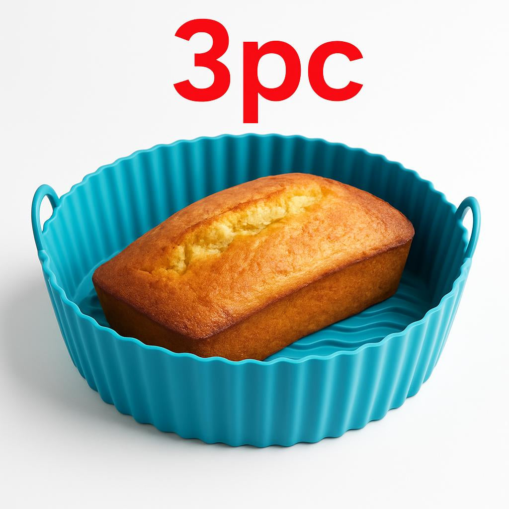 Eco-Friendly Silicone Baking Tray for Air Fryers - Reusable & Durable