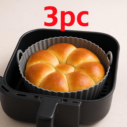 Eco-Friendly Silicone Baking Tray for Air Fryers - Reusable & Durable