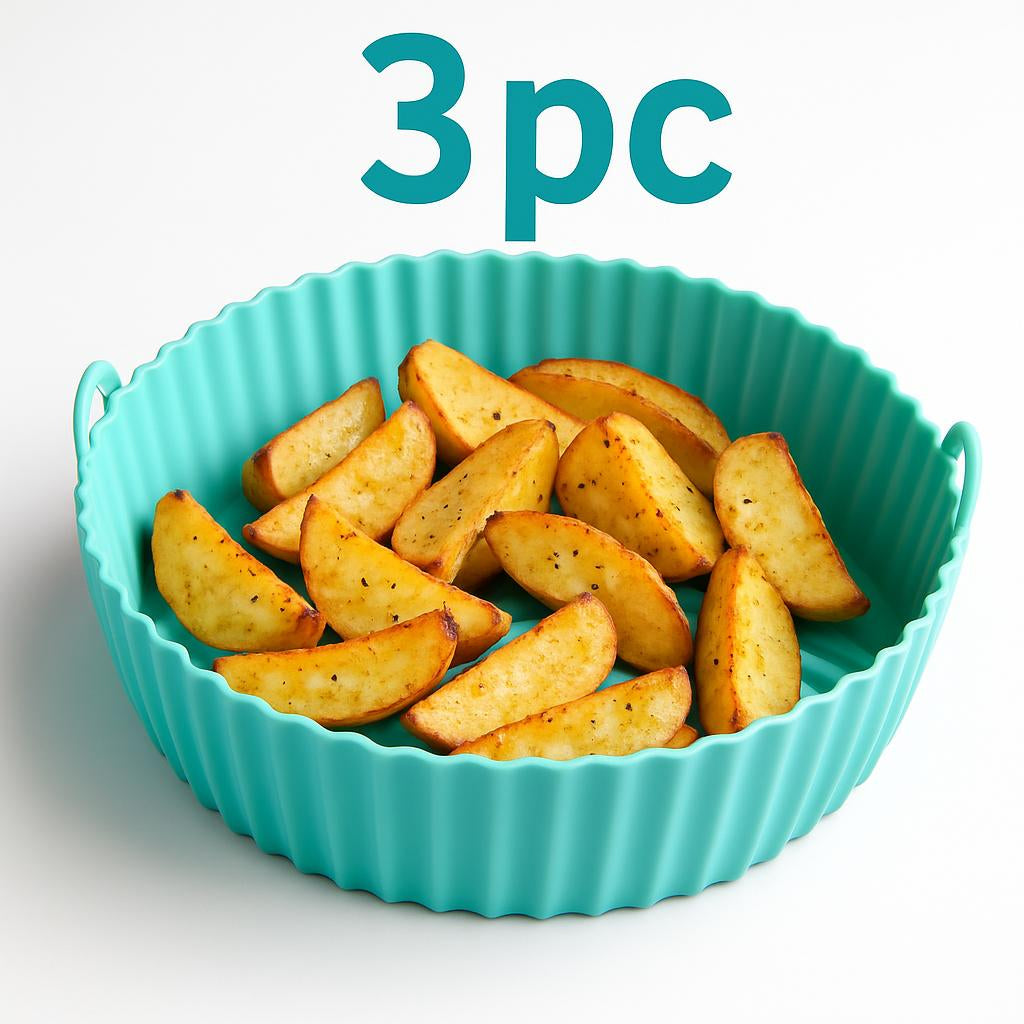 Eco-Friendly Silicone Baking Tray for Air Fryers - Reusable & Durable