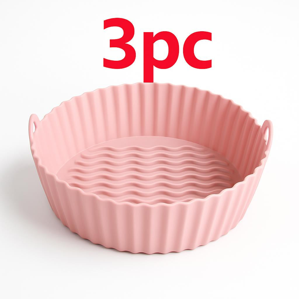 Eco-Friendly Silicone Baking Tray for Air Fryers - Reusable & Durable