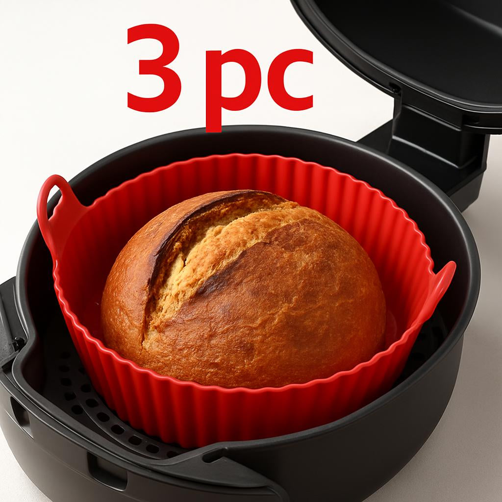 Eco-Friendly Silicone Baking Tray for Air Fryers - Reusable & Durable