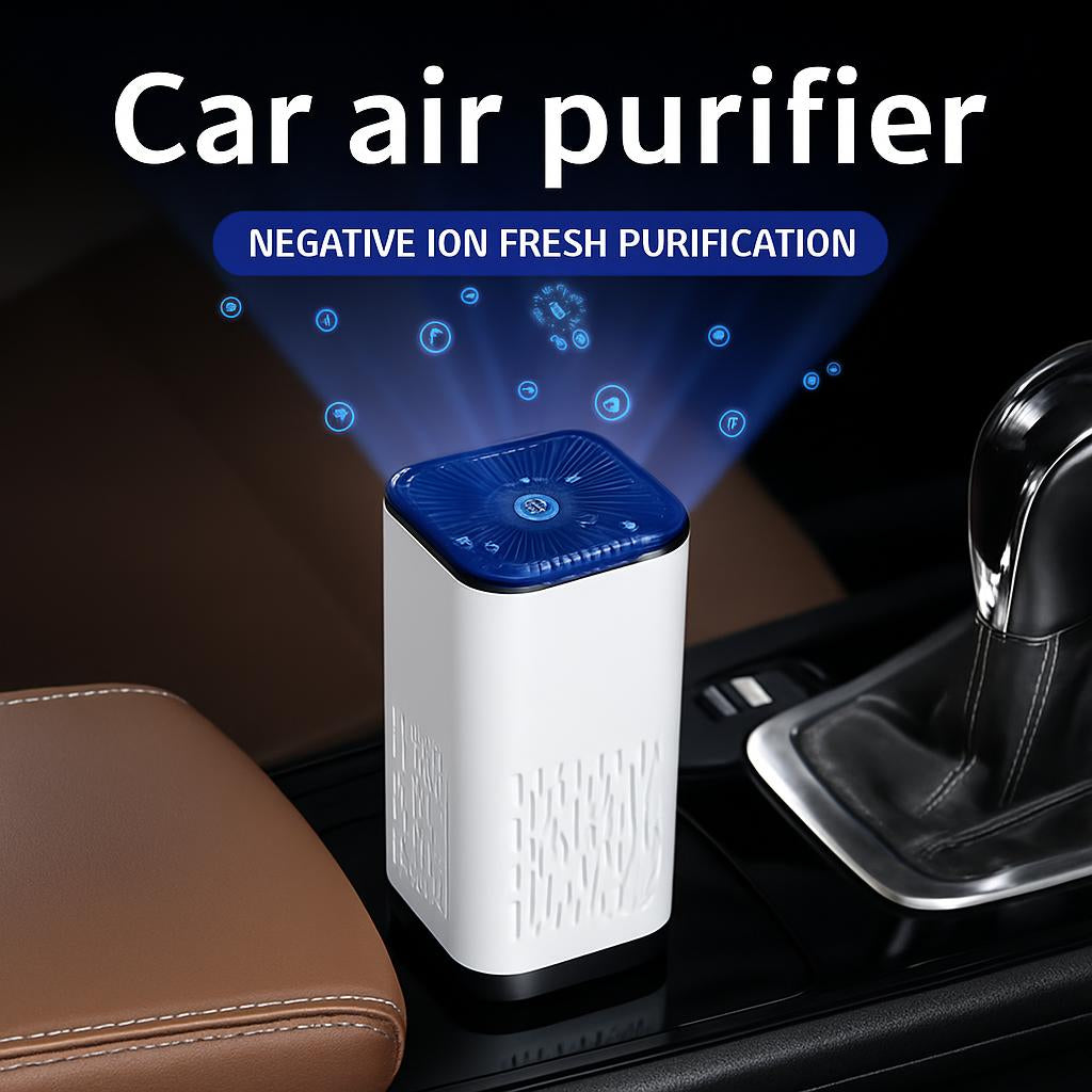 Compact Car Air Purifier - Enhance Air Quality On-the-Go