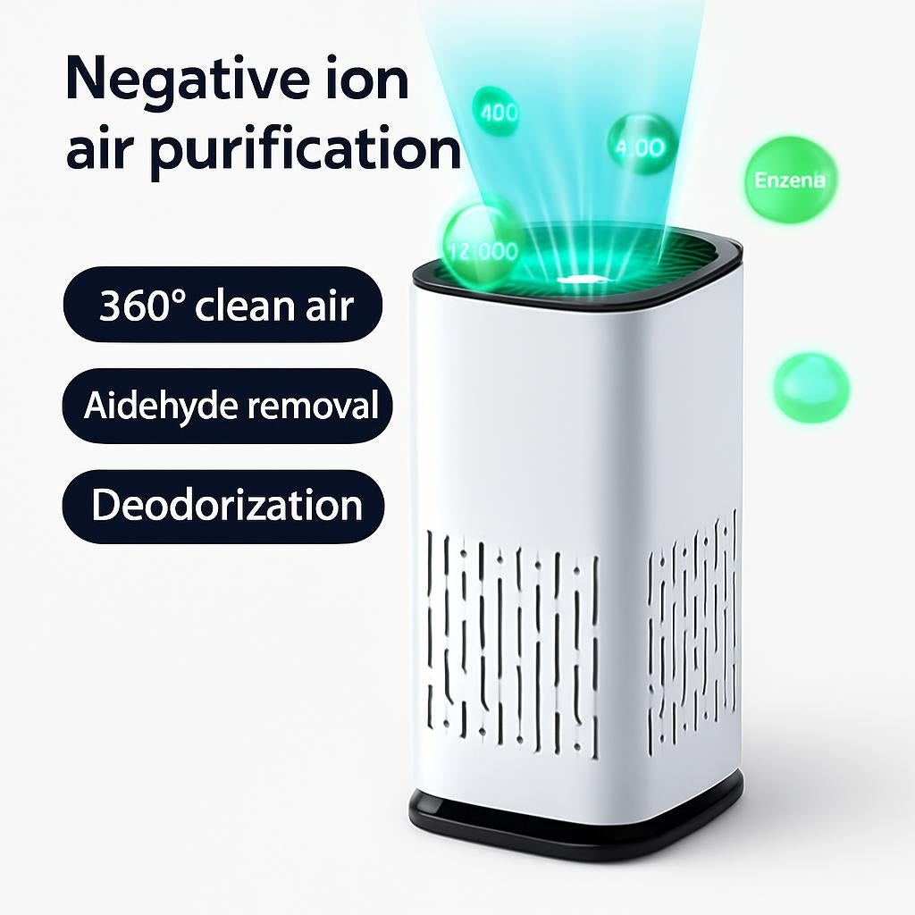 Compact Car Air Purifier - Enhance Air Quality On-the-Go