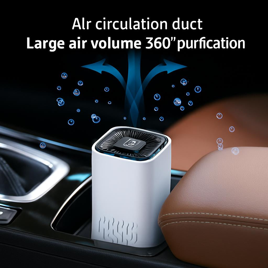 Compact Car Air Purifier - Enhance Air Quality On-the-Go