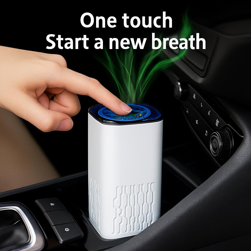 Compact Car Air Purifier - Enhance Air Quality On-the-Go