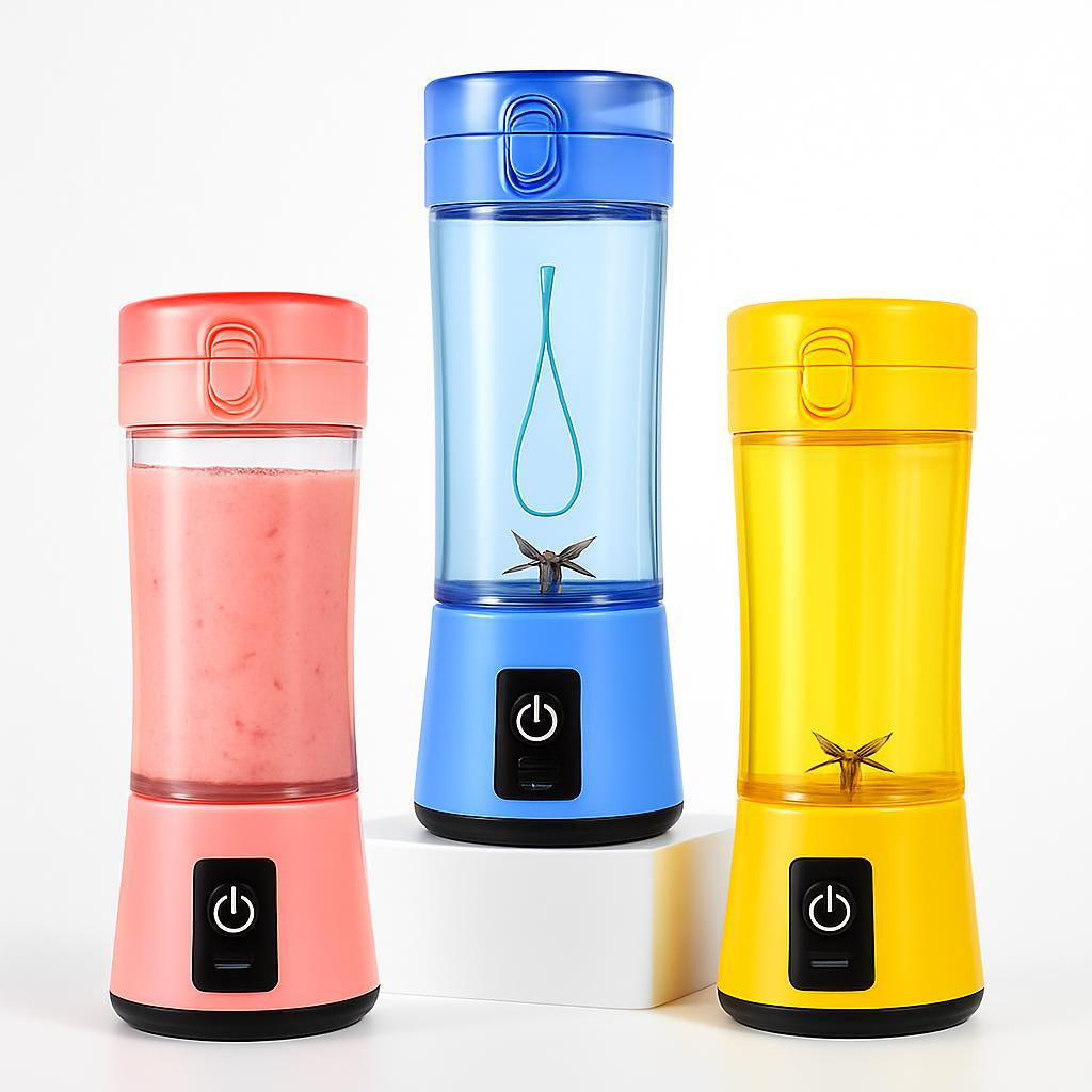 Portable Multi-Color Blender for On-the-Go Fresh Drinks