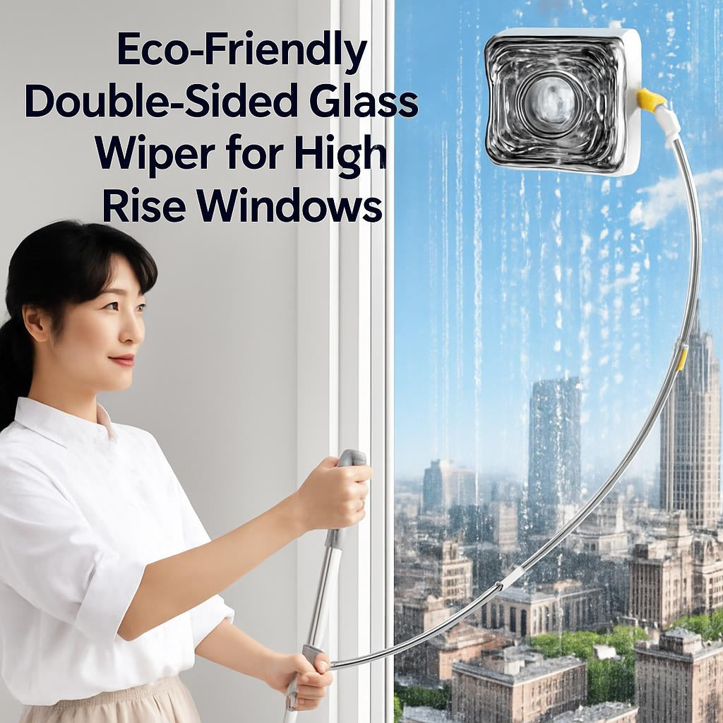 Eco-Friendly Reusable Window Cleaning Tool with Water-Saving Design