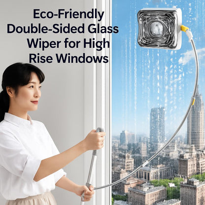Eco-Friendly Reusable Window Cleaning Tool with Water-Saving Design