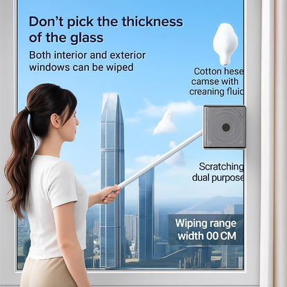 Eco-Friendly Double-Sided Glass Wiper for High Rise Windows