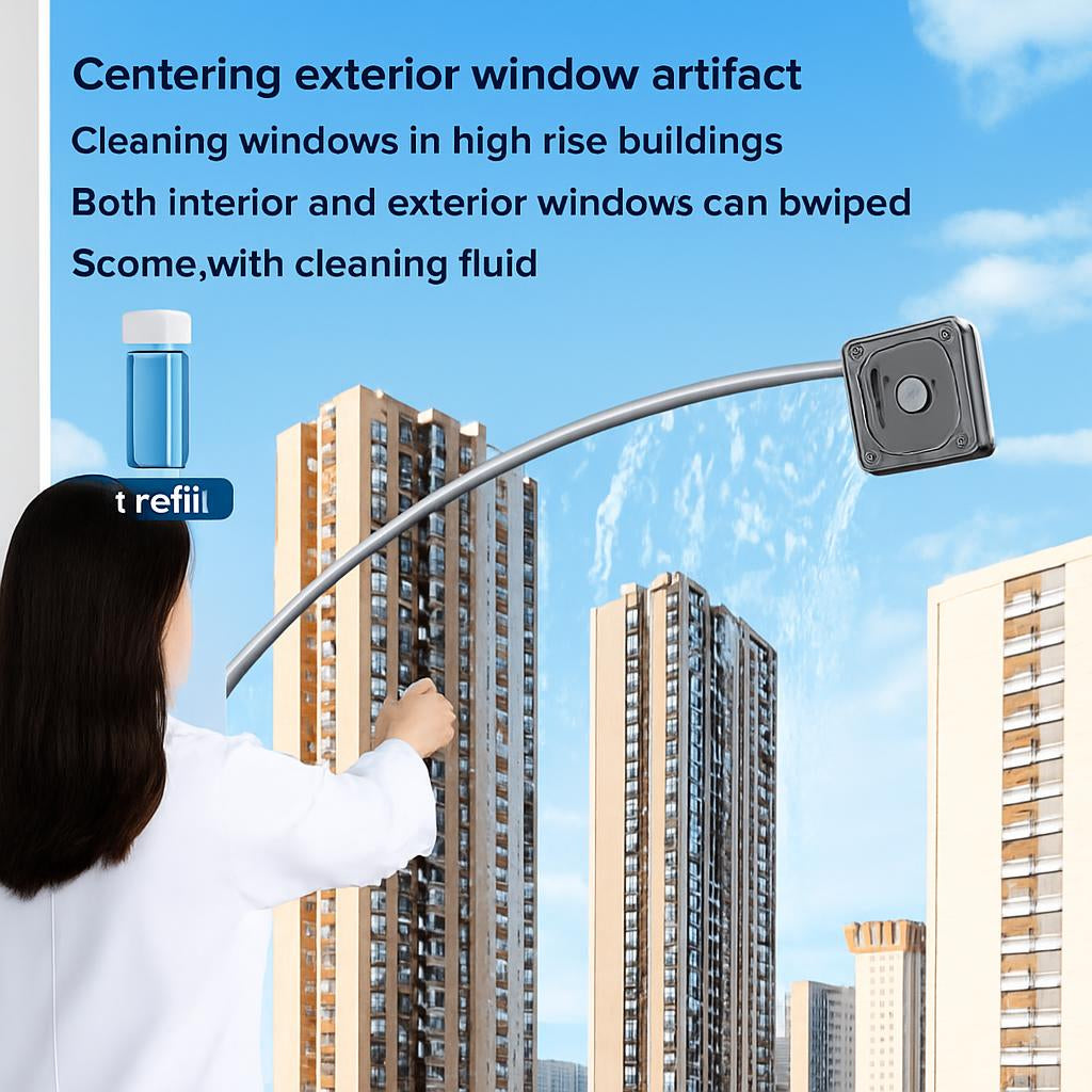 Eco-Friendly Double-Sided Glass Wiper for High Rise Windows