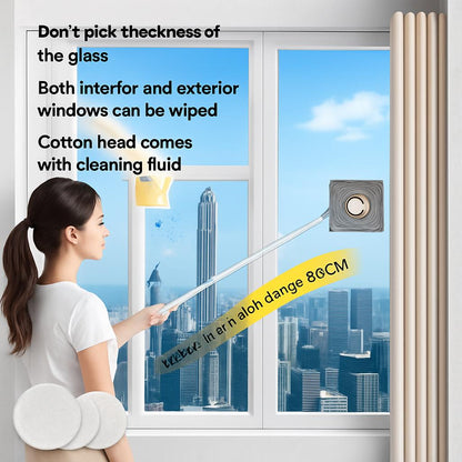 Eco-Friendly Double-Sided Glass Wiper for High Rise Windows