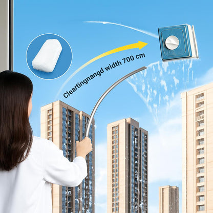 Eco-Friendly Double-Sided Glass Wiper for High Rise Windows